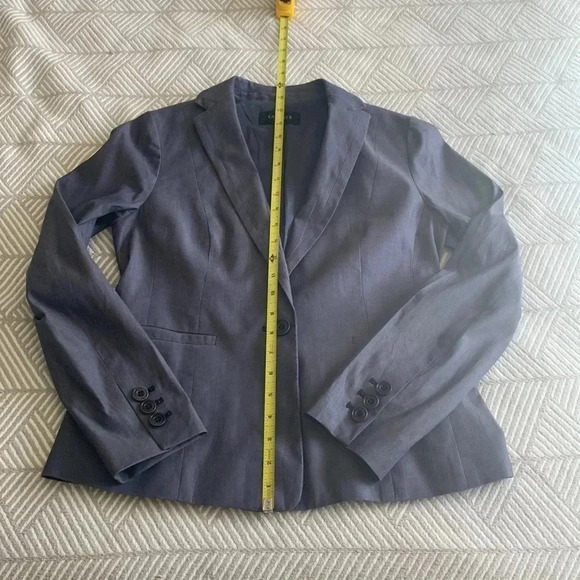 Talbots blue summer weight blazer size 2 - Picture 4 of 9